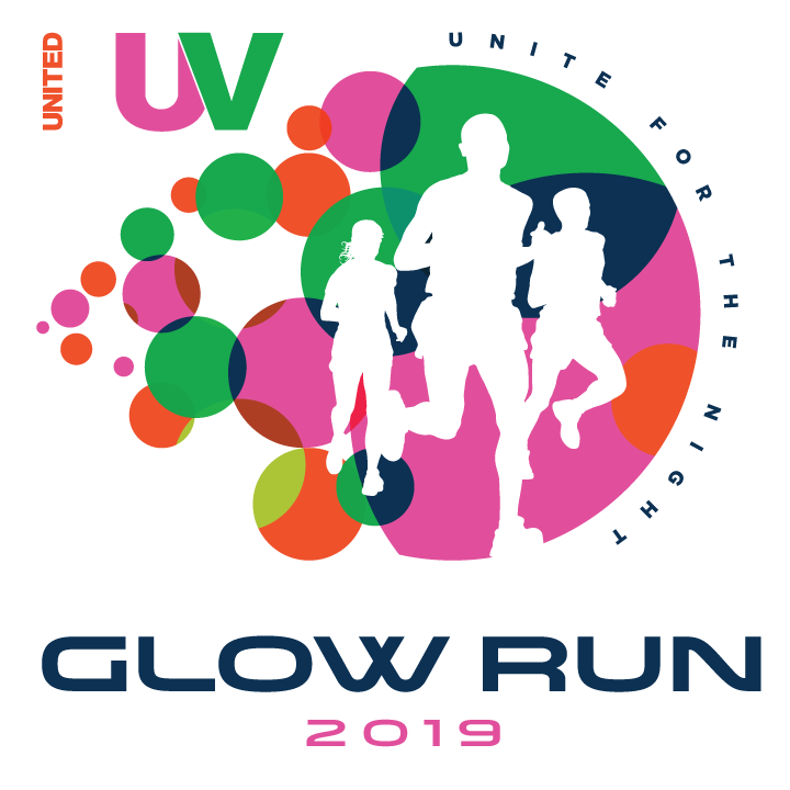 logo for 2019 United LUV Glow Run